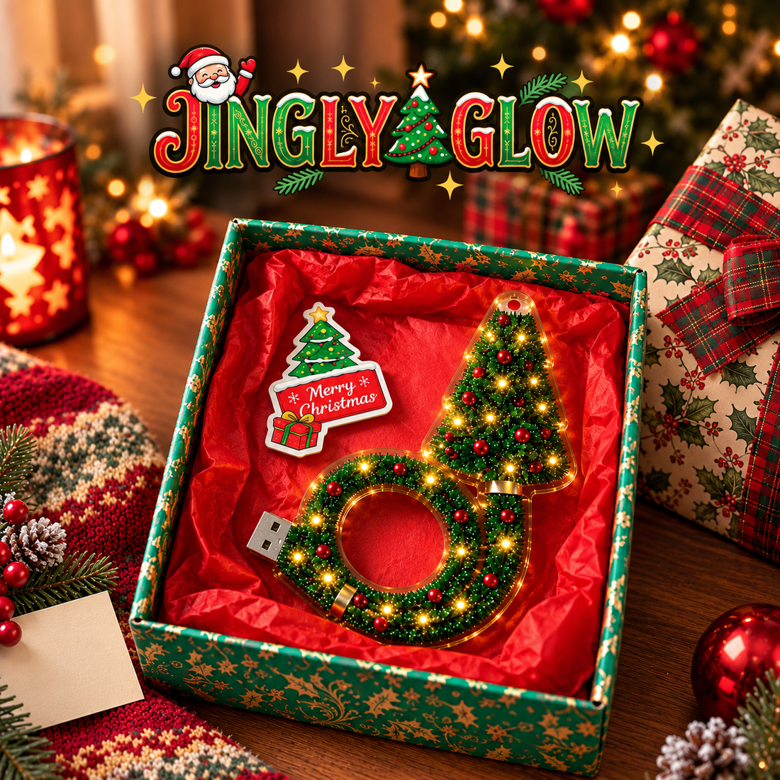 JinglyGlow™ Christmas Projector