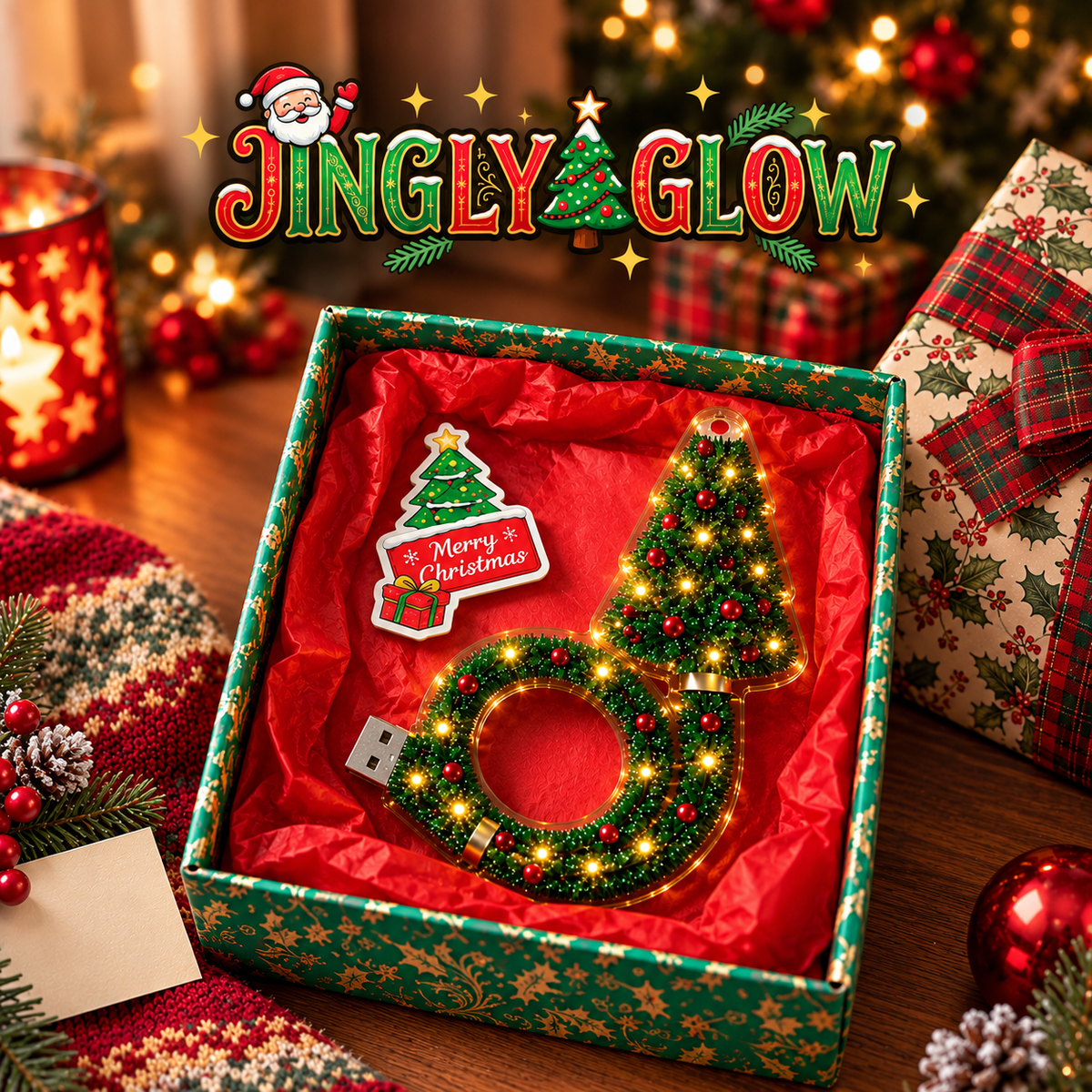 JinglyGlow™ Christmas Projector